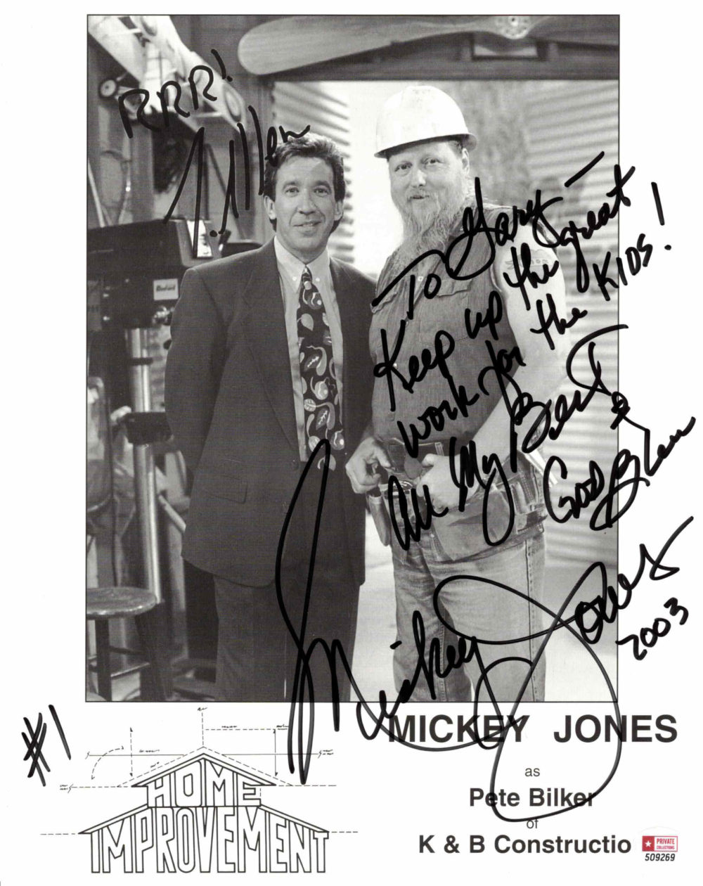 Mickey Jones - autogram