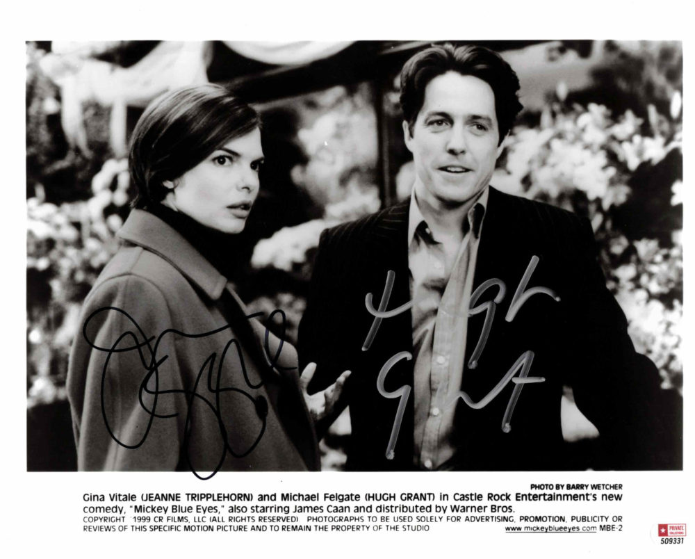 Jeanne Tripplehorn & Hugh Grant - autogram