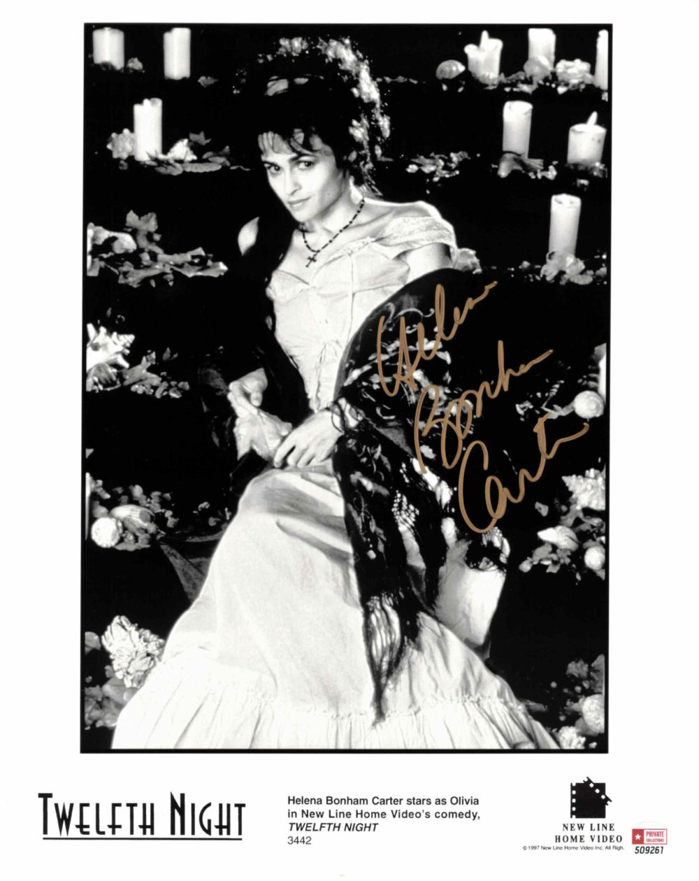 Helena Bonham Carter - autogram