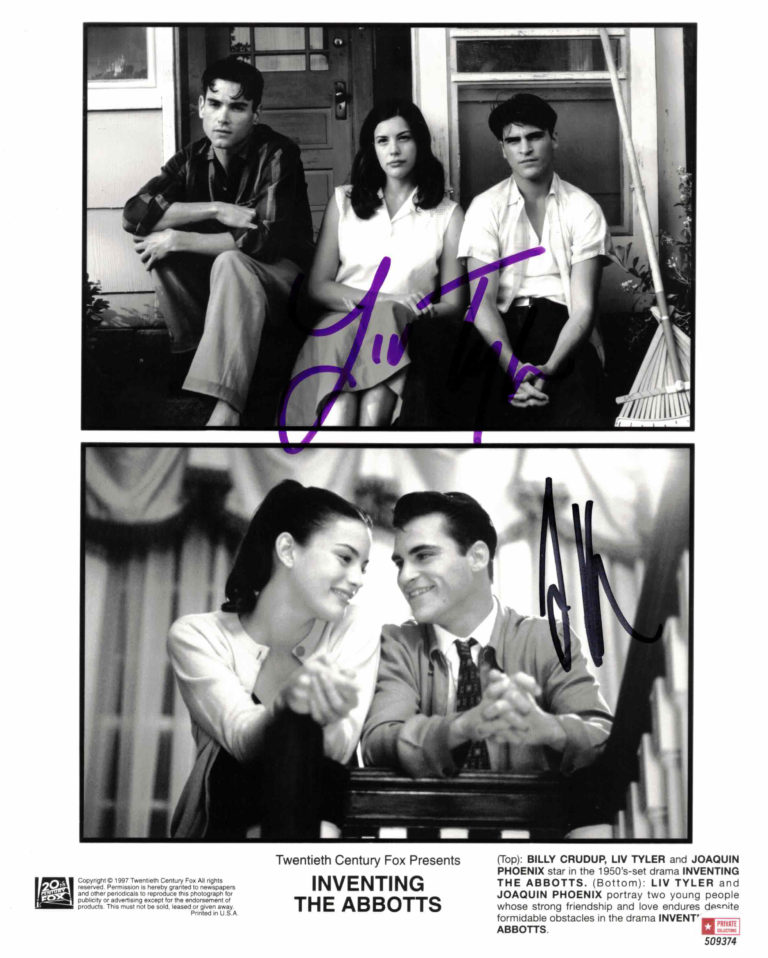 Liv Tyler & Joaquin Phoenix - autogram