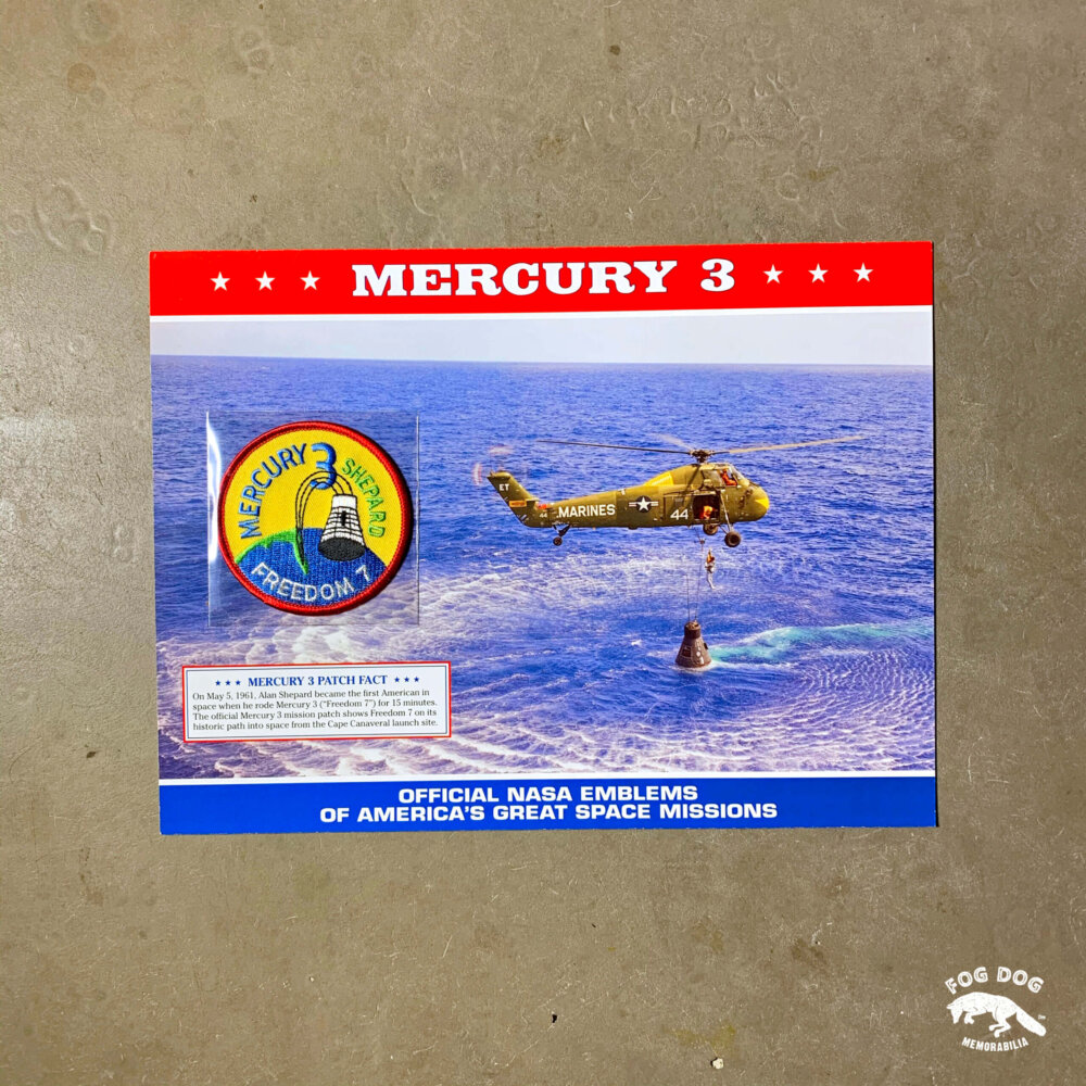 Oficiální textilní nášivka NASA - MERCURY 3