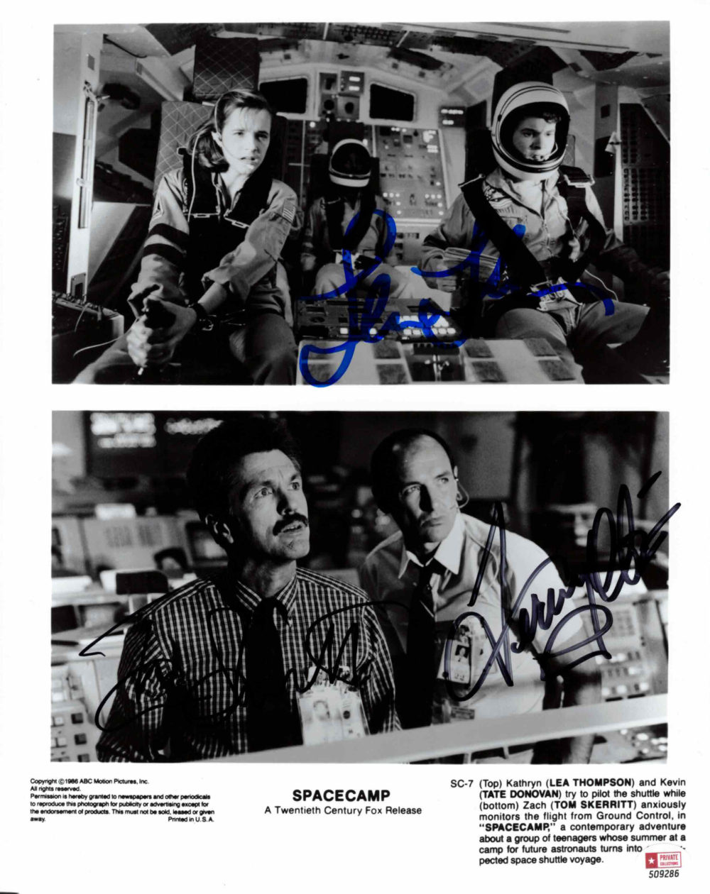 Lea Thompson, Tom Skerritt & Terry O'Quinn - autogram