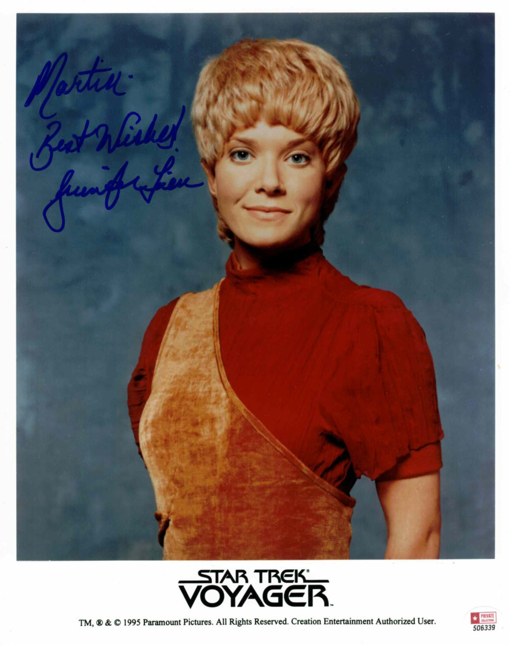 Jennifer Lien / Star Trek - autogram