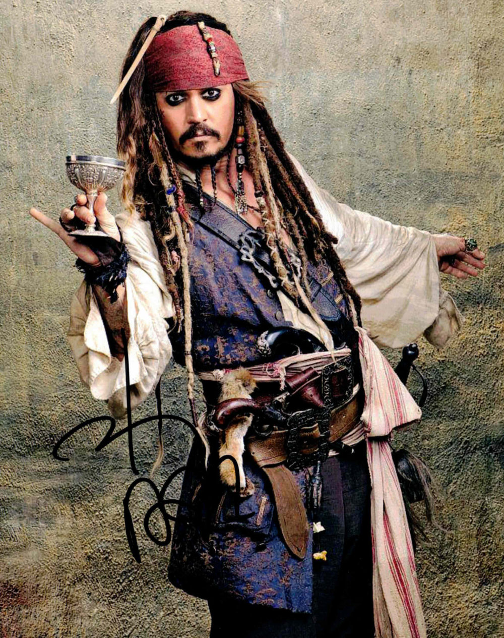 Johnny Depp / Jack Sparrow, Piráti z Karibiku - autogram