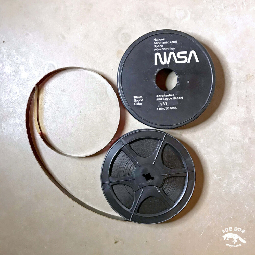 Starý 16mm pásek se záznamen NASA AERONAUTICS AND SPACE REPORT (1 ks)