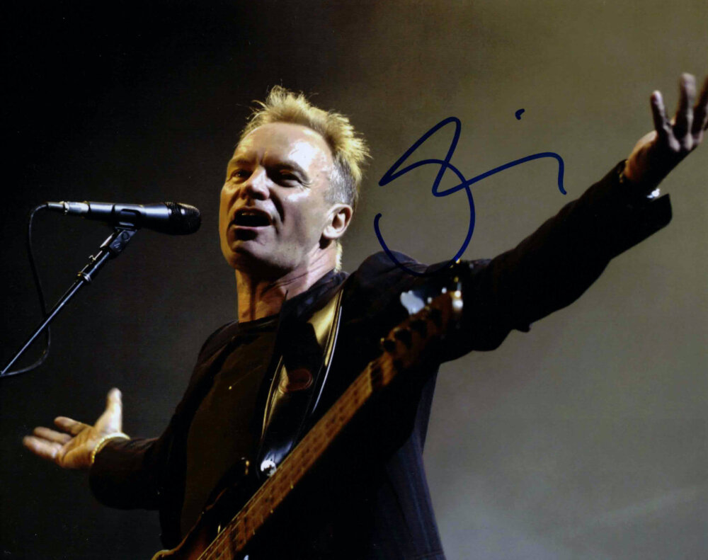 Sting - autogram
