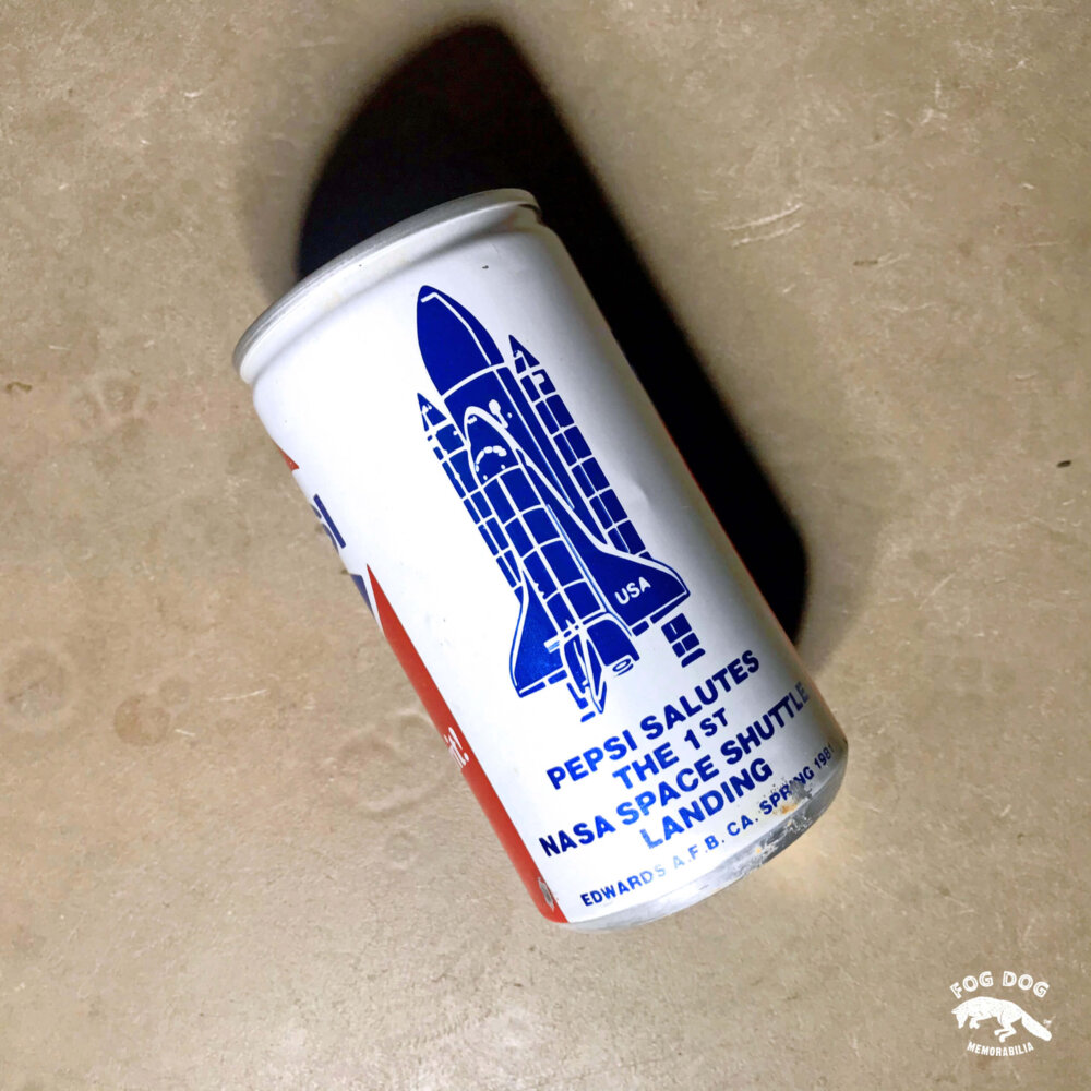 Plechovka PEPSI z roku 1981 (první přistání raketoplánu zpět na Zemi)