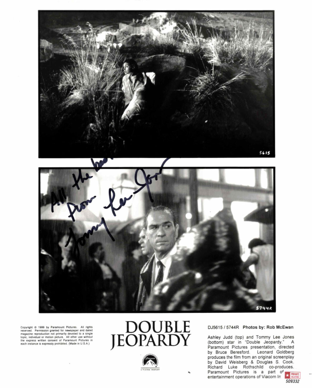 Tommy Lee Jones - autogram