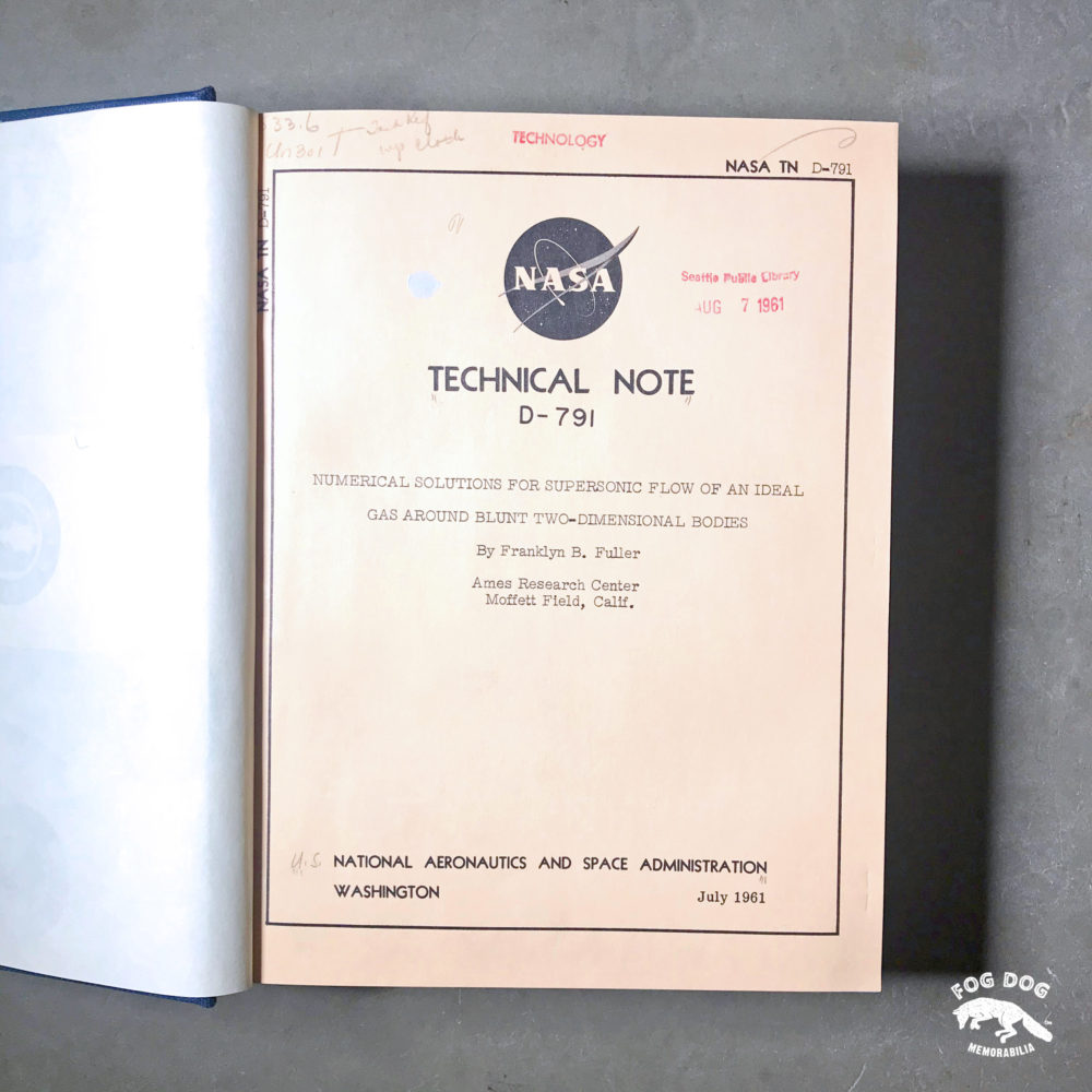Kniha NASA Technical Note (1961)