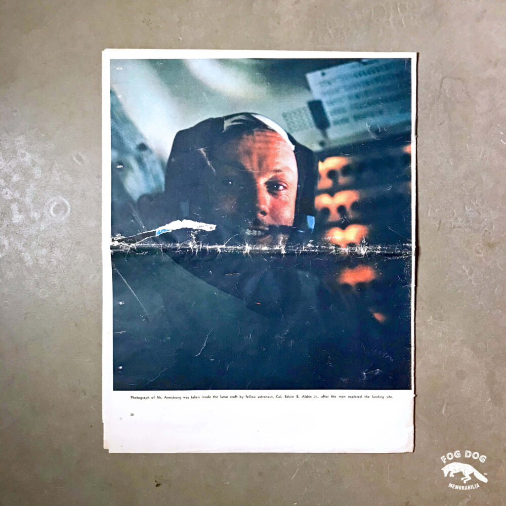Vydání novin z roku 1969 - mise NASA, Apollo 11