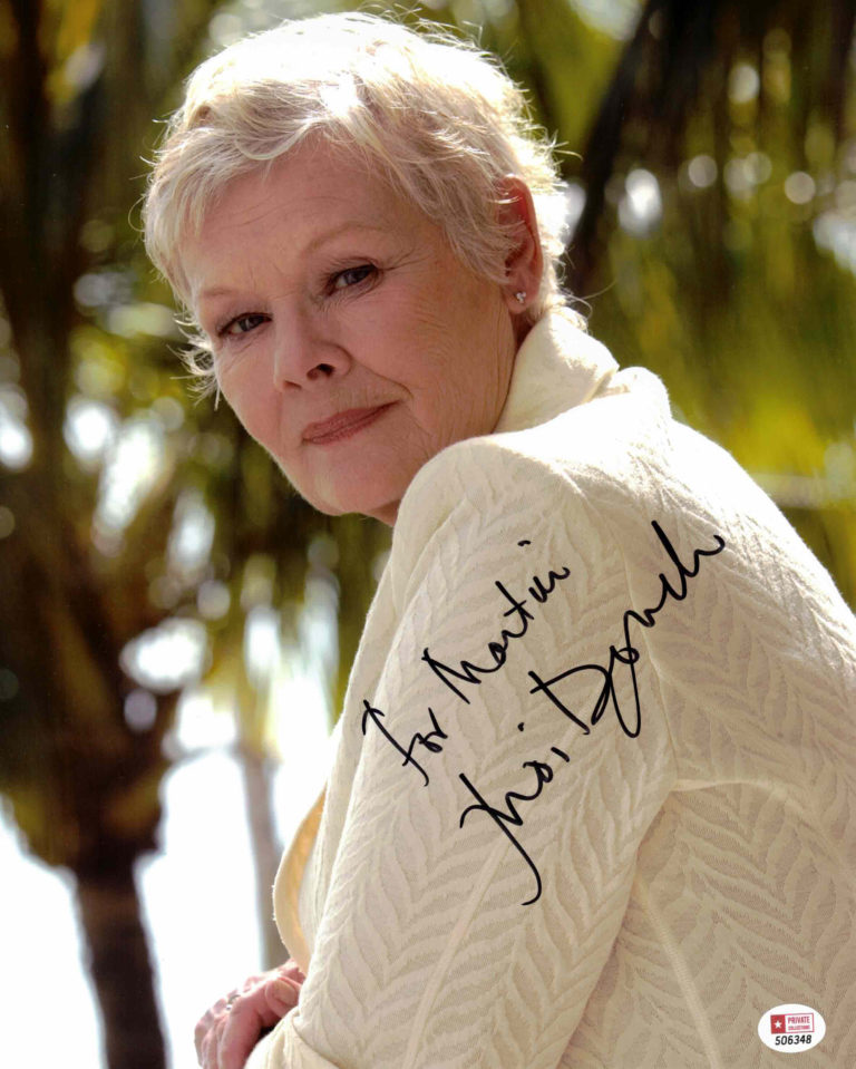 Judi Dench - autogram