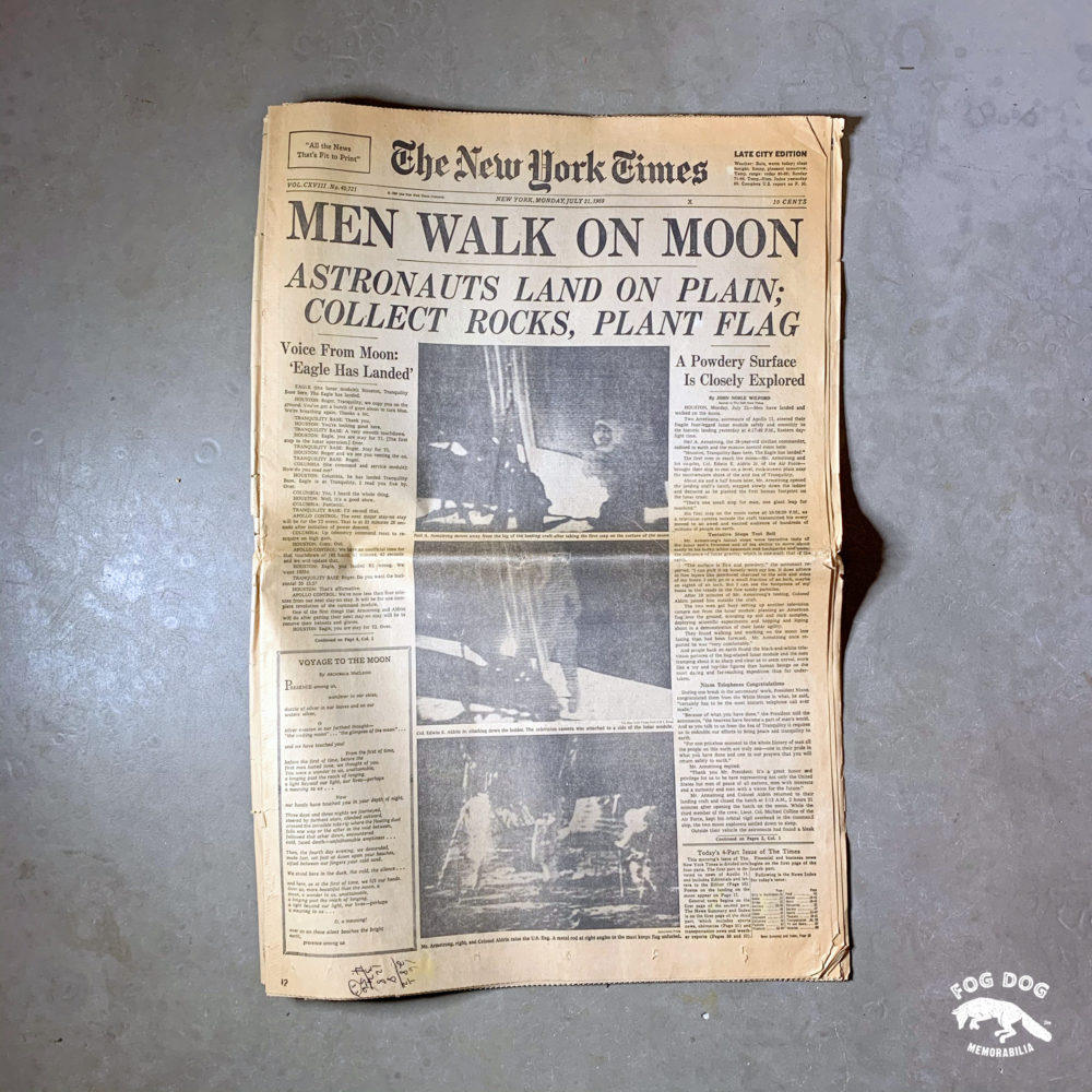 Vydání novin z 21.7.1969 - NEW YORK TIMES