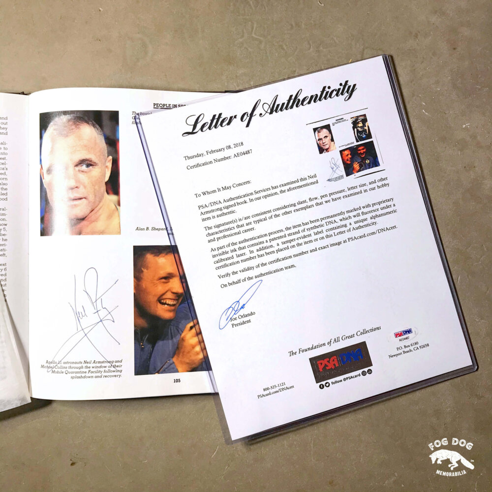 Autogram / Neil Armstrong - 1. člověk na Měsíci