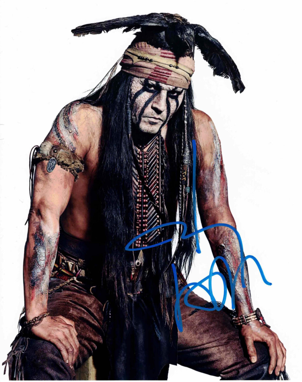 Johnny Depp / Osamělý jezdec - autogram