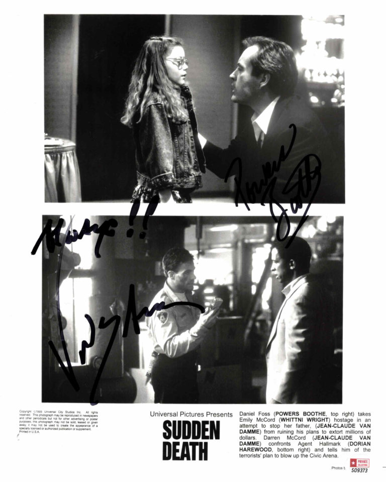 Jean-Claude van Damme & Powers Boothe - autogram