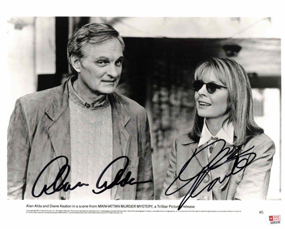 Alan Alda & Diane Keaton - autogram