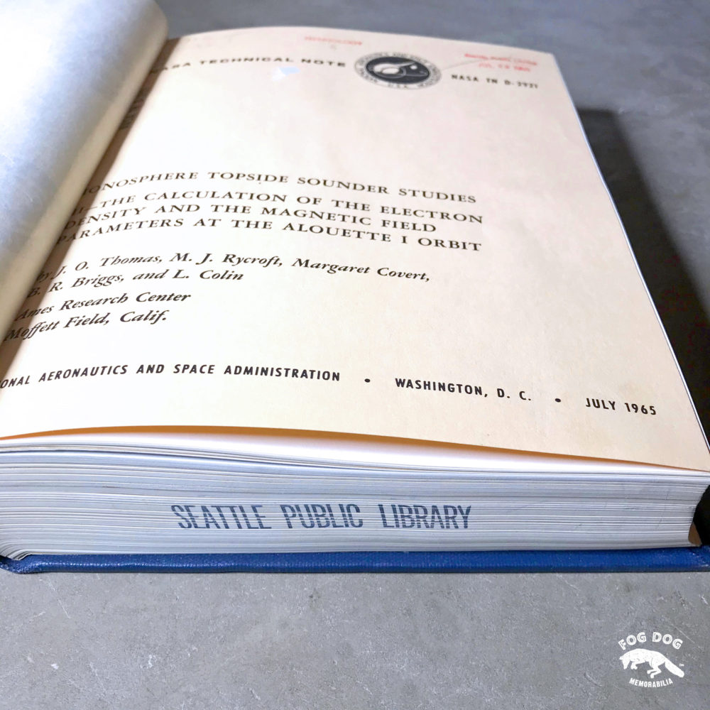 Kniha NASA Technical Note (1965)