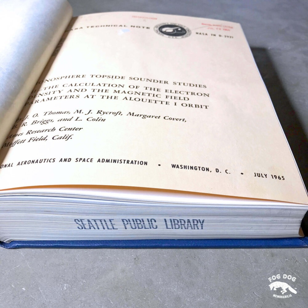 Kniha NASA Technical Note (1965)