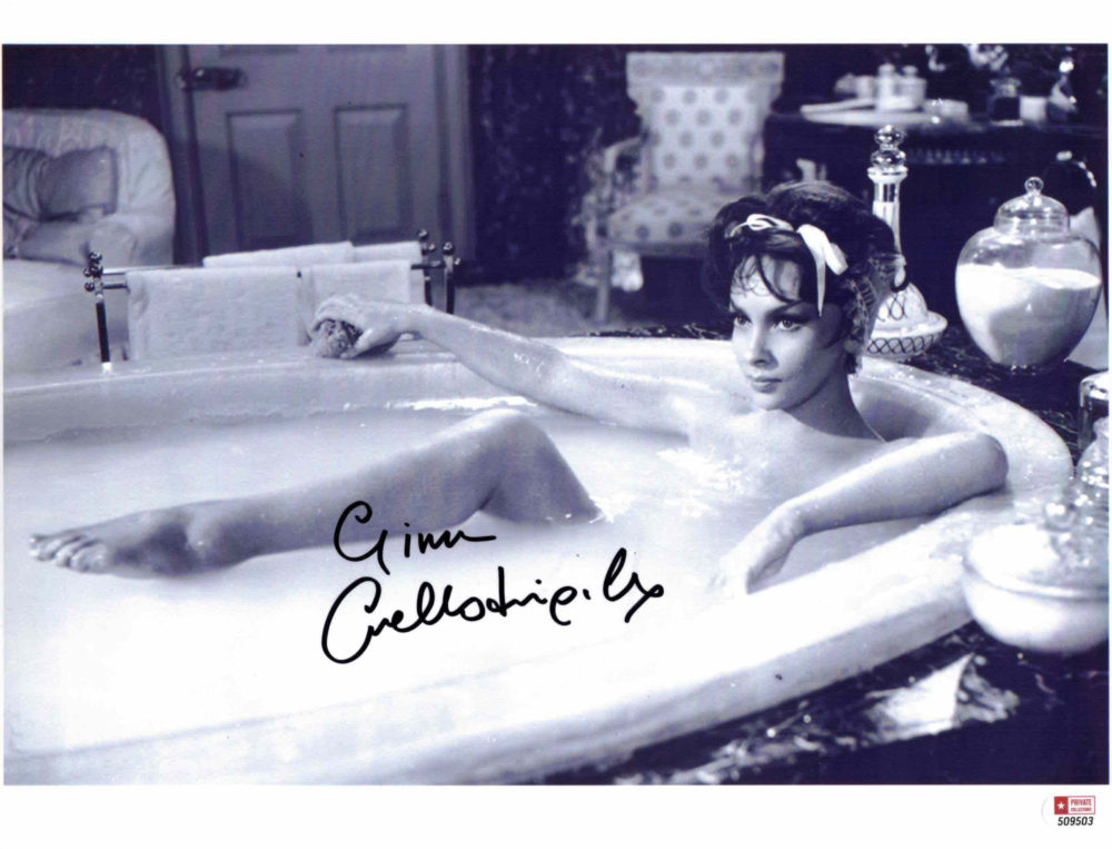 Gina Lollobrigida - autogram