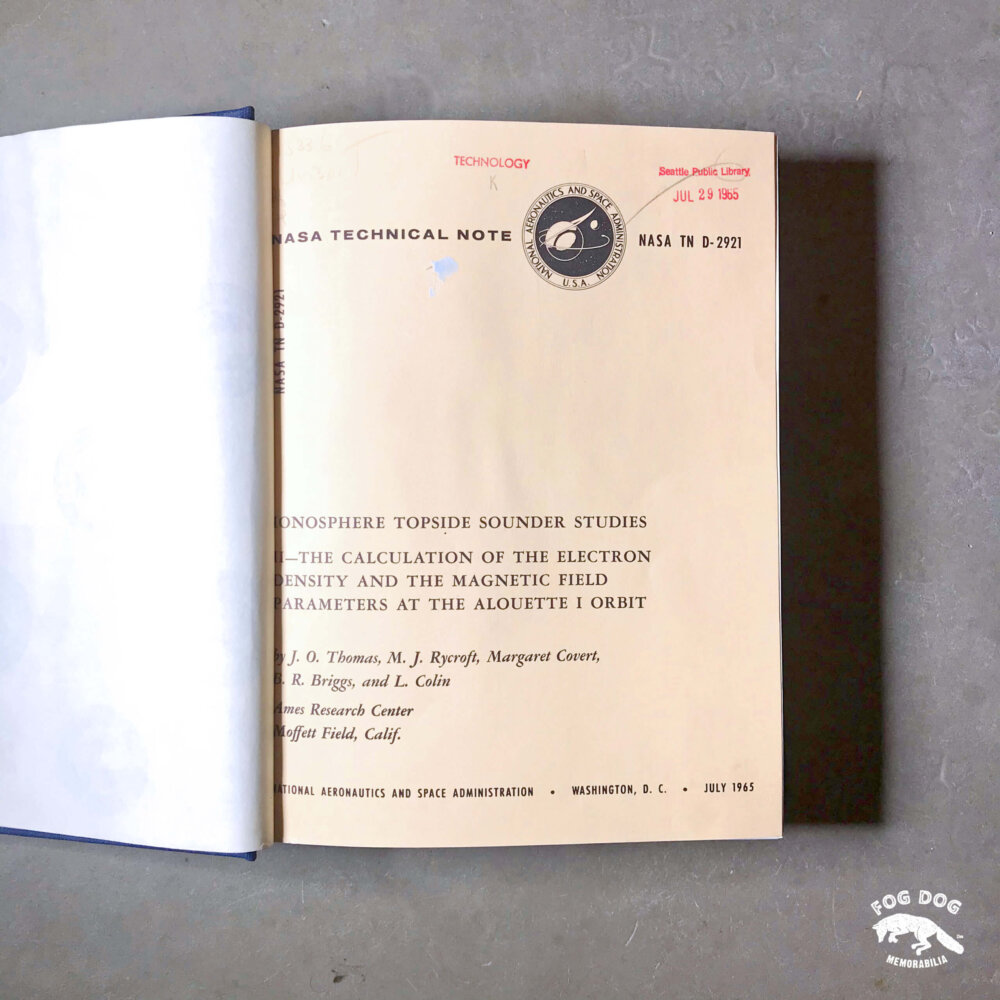 Kniha NASA Technical Note (1965)