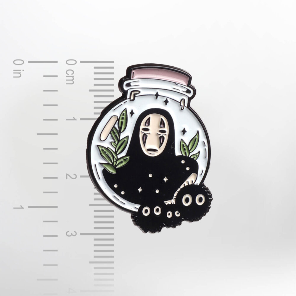 Spirited Away – Kaonashi in a Bottle – Smaltovaný odznak (#035) - Image 2