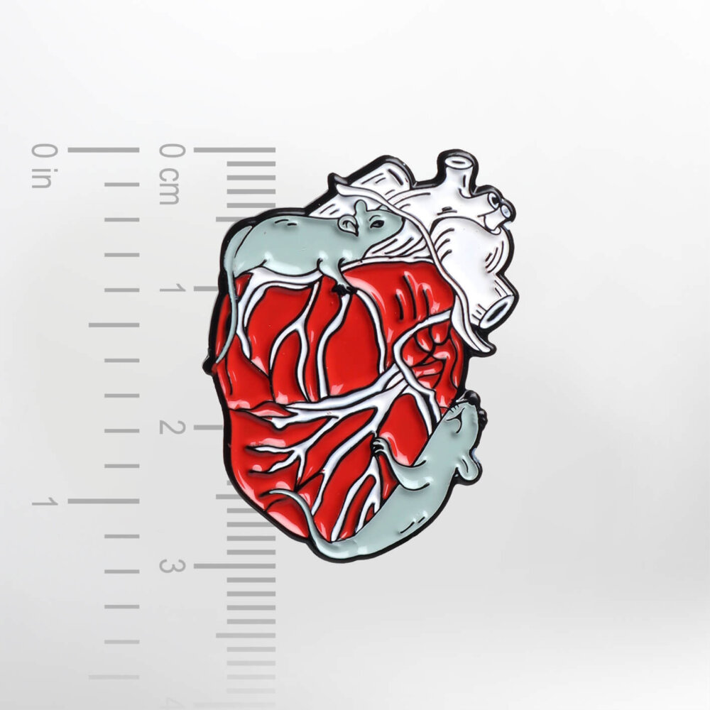 Mice Heart – Smaltovaný odznak (#052) - Image 2