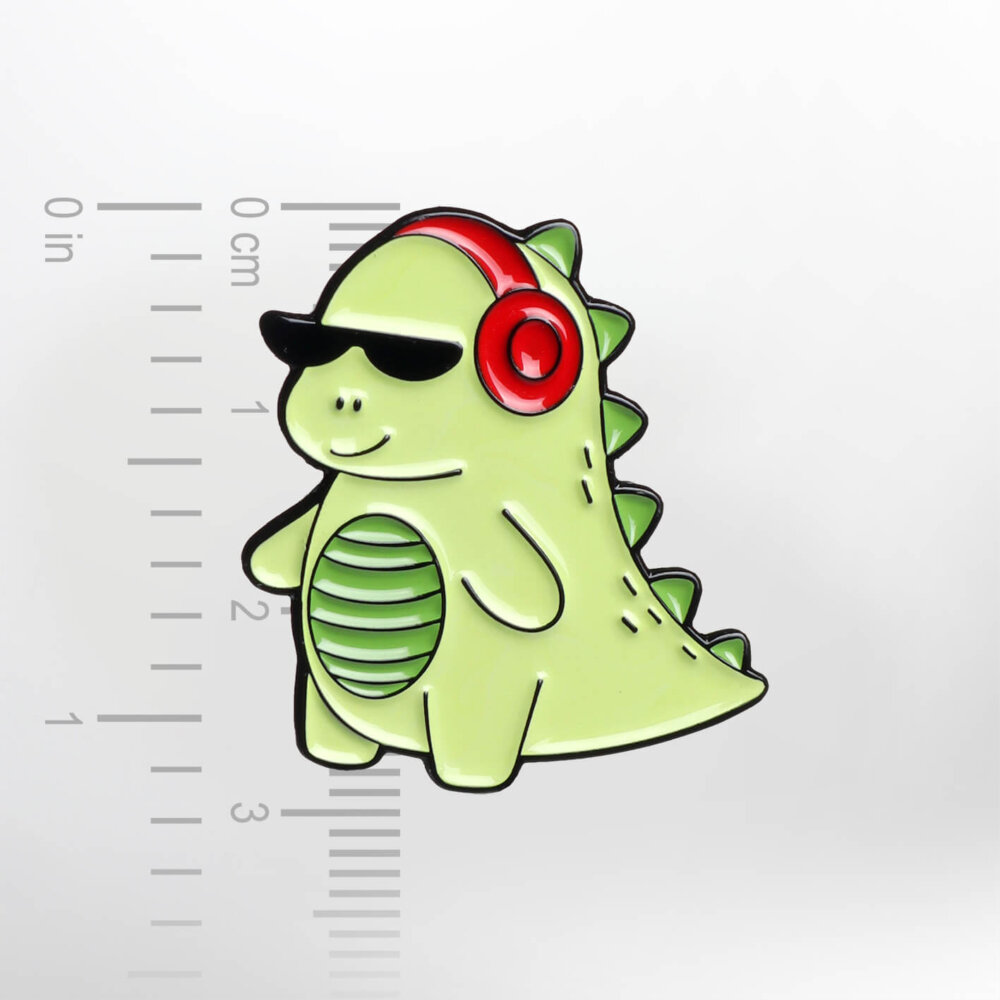 Cool Dinosaur – Smaltovaný odznak (#059) - Image 2