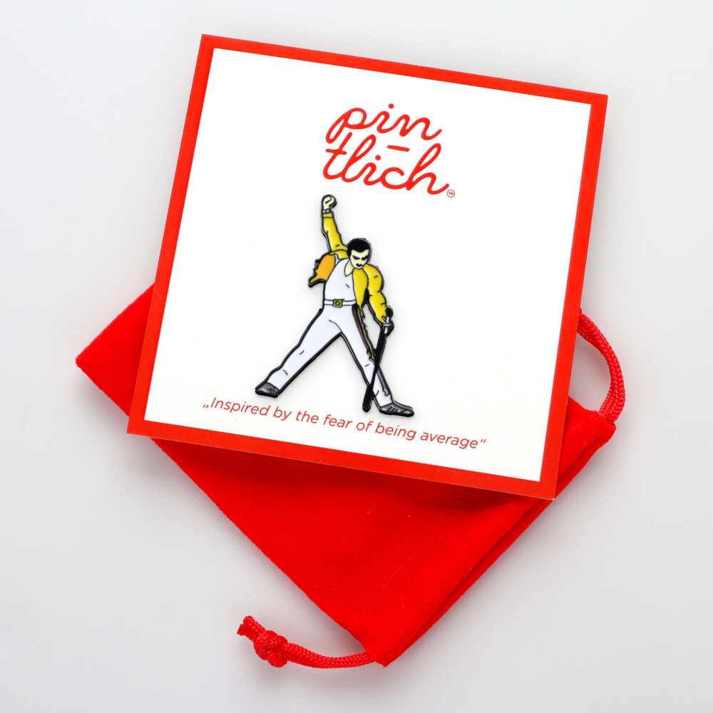 Queen – Freddie Mercury – Smaltovaný odznak (#092) - Image 4