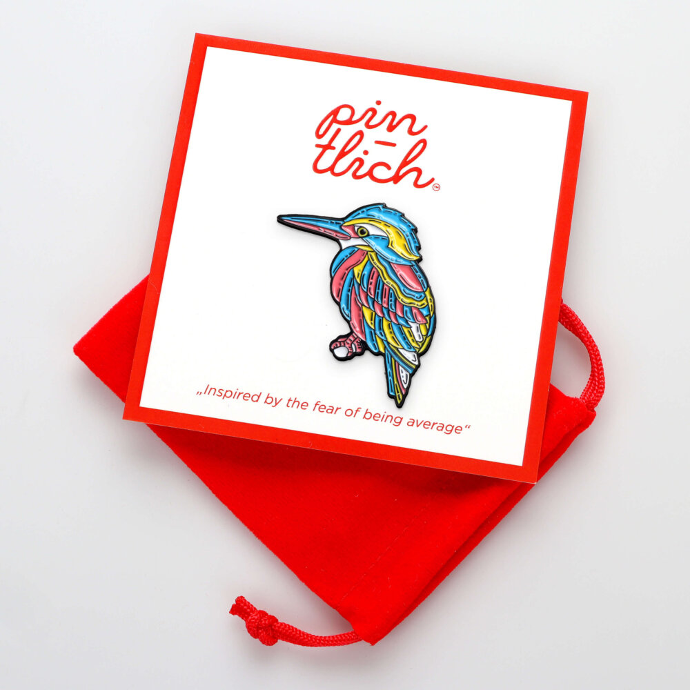 Colorful Kingfisher – Smaltovaný odznak (#094) - Image 4