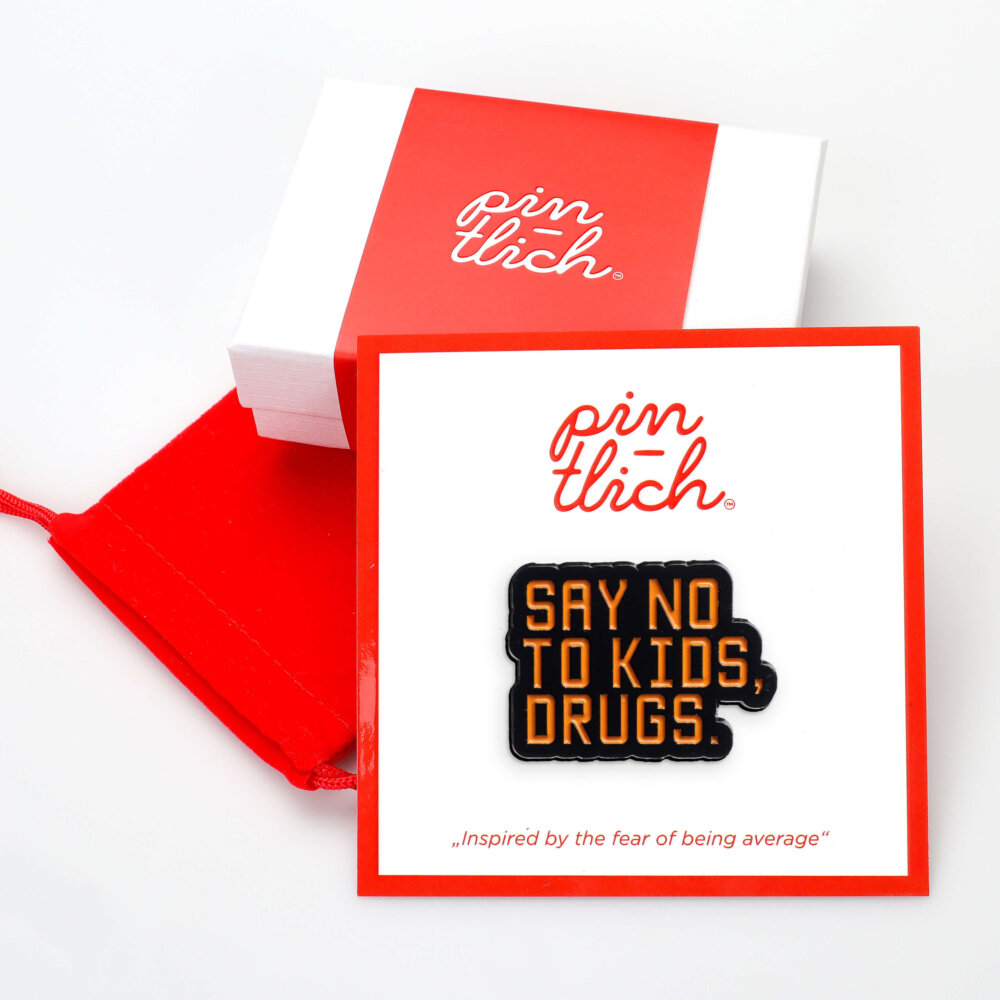 Say No To Kids, Drugs – Smaltovaný odznak (#105) - Image 3