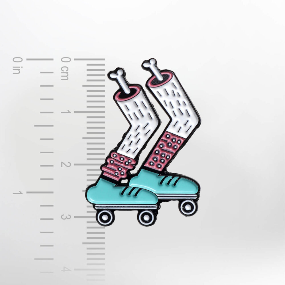 Skating Limbs – Smaltovaný odznak (#108) - Image 2