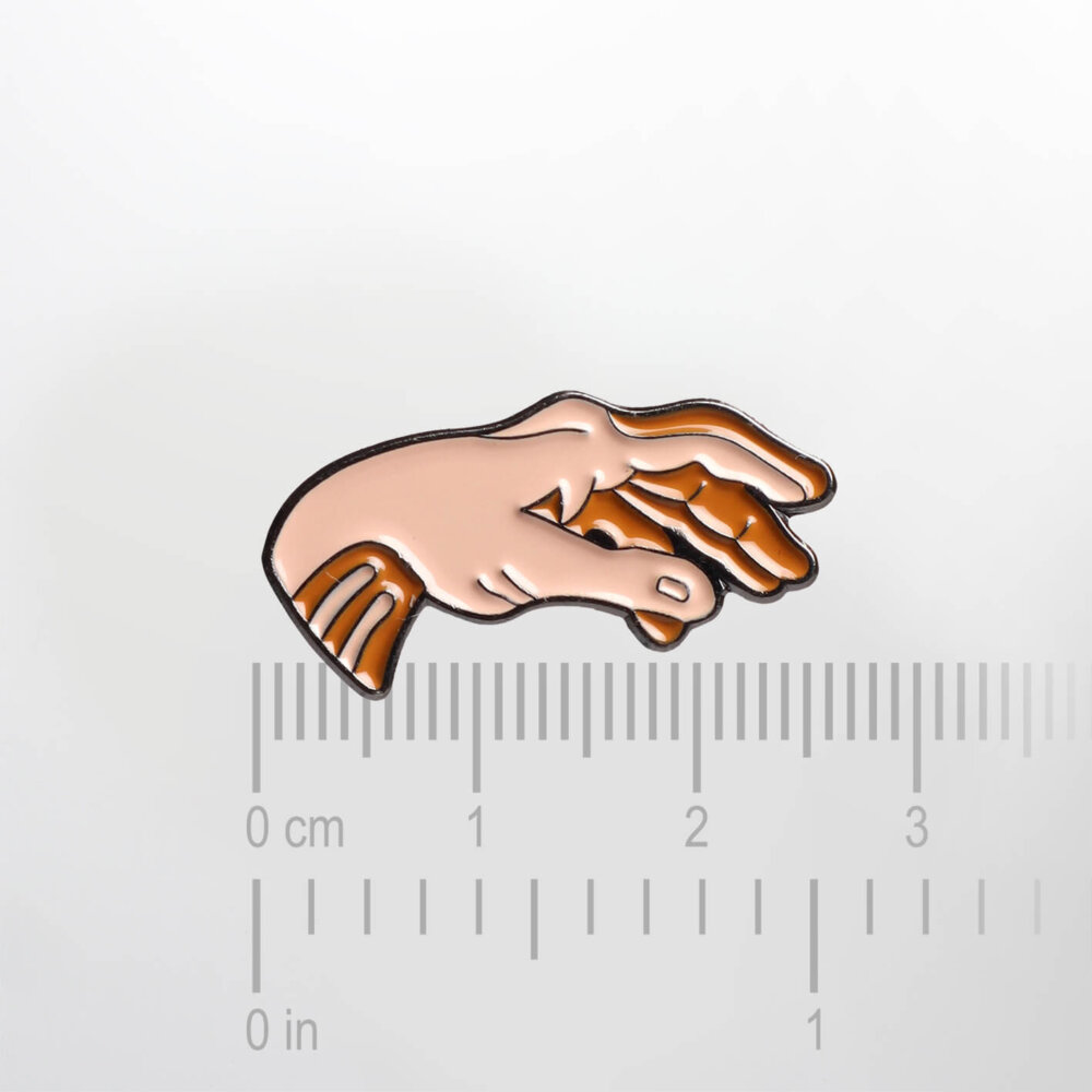 Michelangelo's Hand – Adam – Smaltovaný odznak (#114) - Image 2