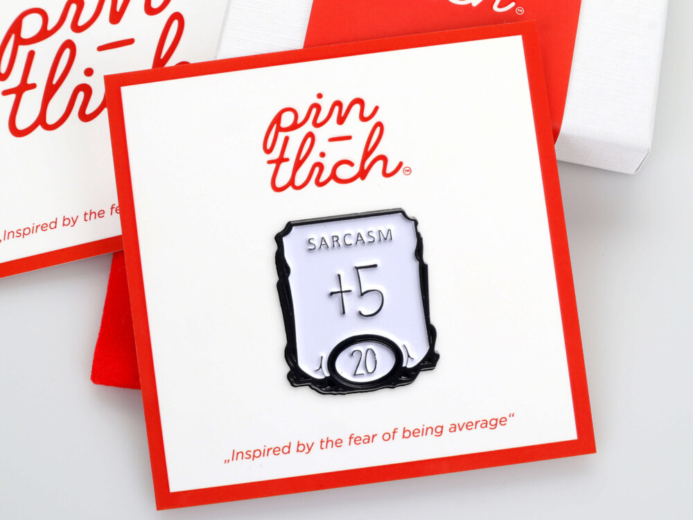 Sarcasm + 5 Points – Smaltovaný odznak (#133)