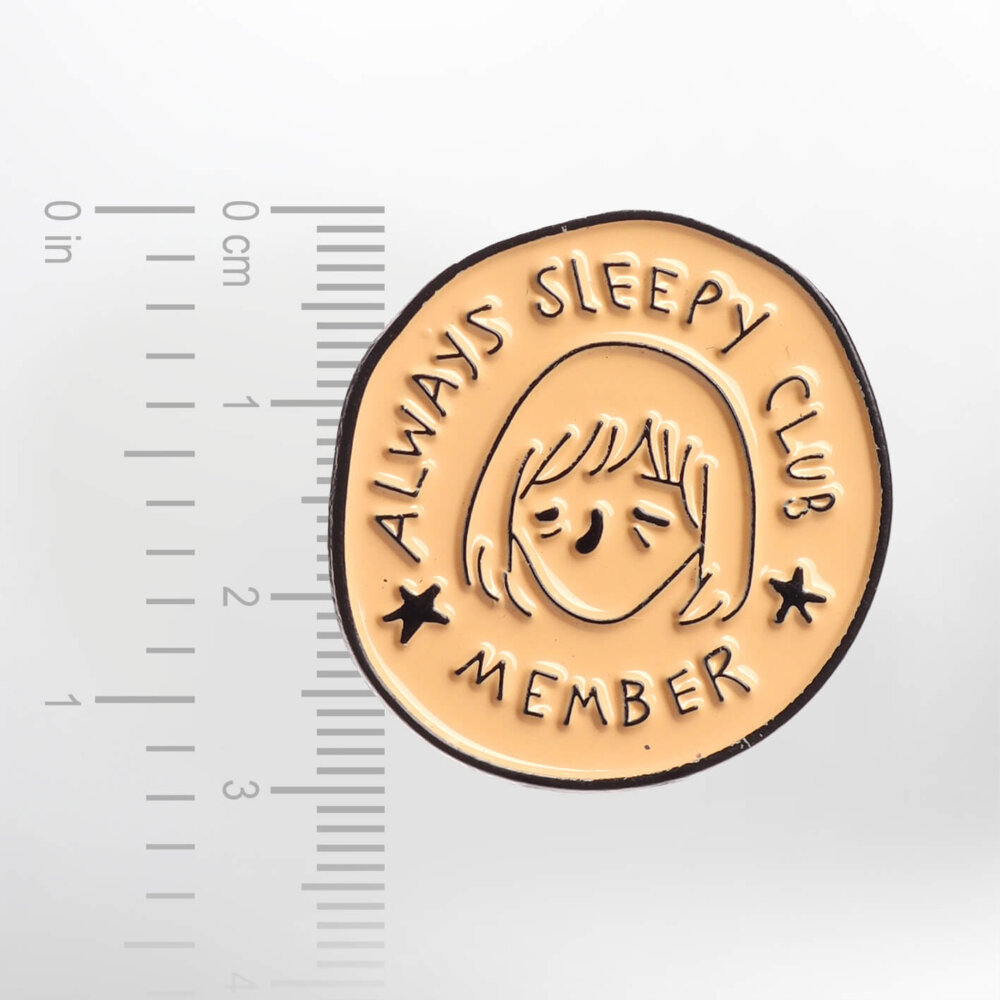 Always Sleepy Club – Member – Smaltovaný odznak (#233) - Image 2