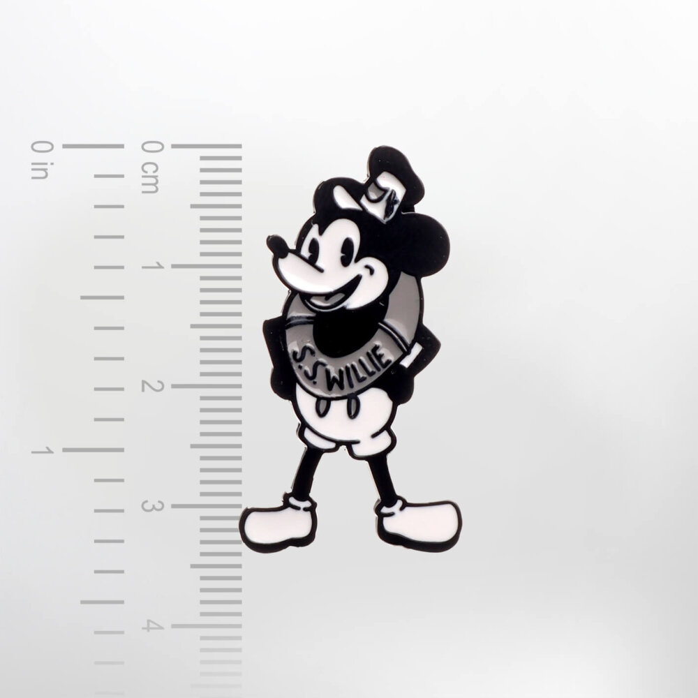 Old-school Mickey Mouse – Smaltovaný odznak (#252) - Image 2