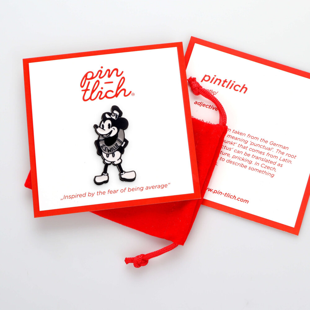 Old-school Mickey Mouse – Smaltovaný odznak (#252) - Image 5