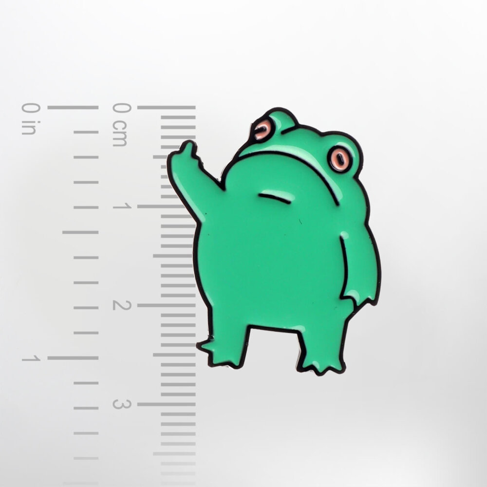 Rude Frog – Smaltovaný odznak (#253) - Image 2