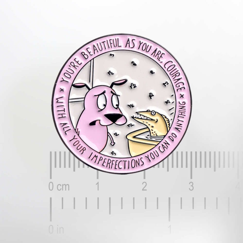 Courage the Cowardly Dog – Smaltovaný odznak (#272) - Image 2