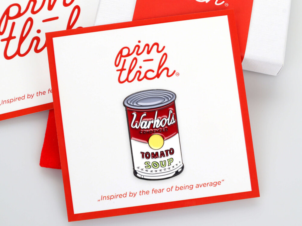 Warhol's Tomato Soup – Smaltovaný odznak (#342)