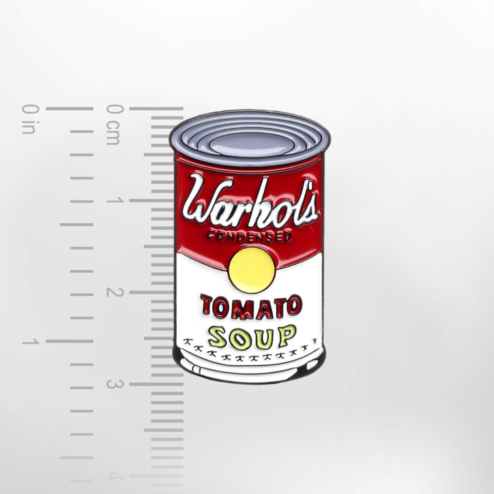 Warhol's Tomato Soup – Smaltovaný odznak (#342) - Image 2