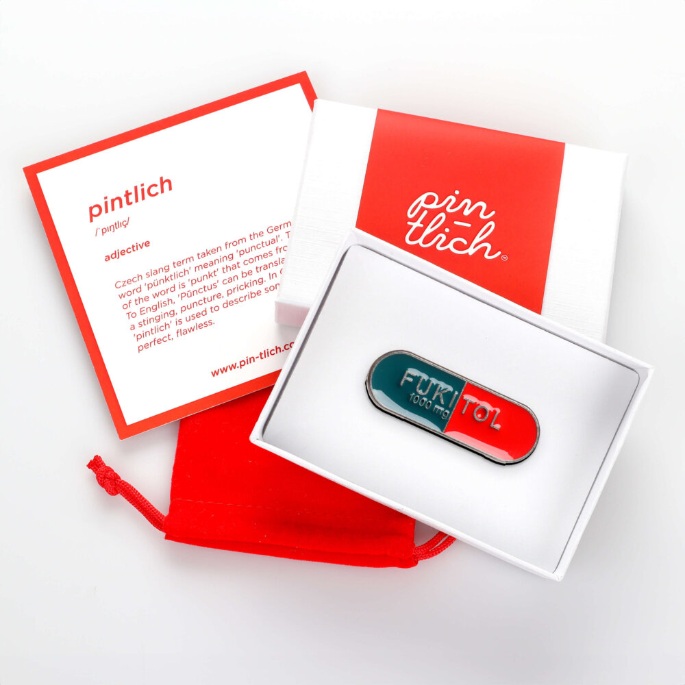 Fukitol Pill 1000 mg – Smaltovaný odznak (#426) - Image 6