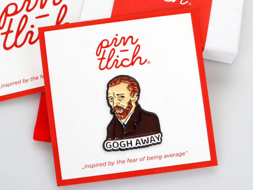Gogh Away – Smaltovaný odznak (#430)