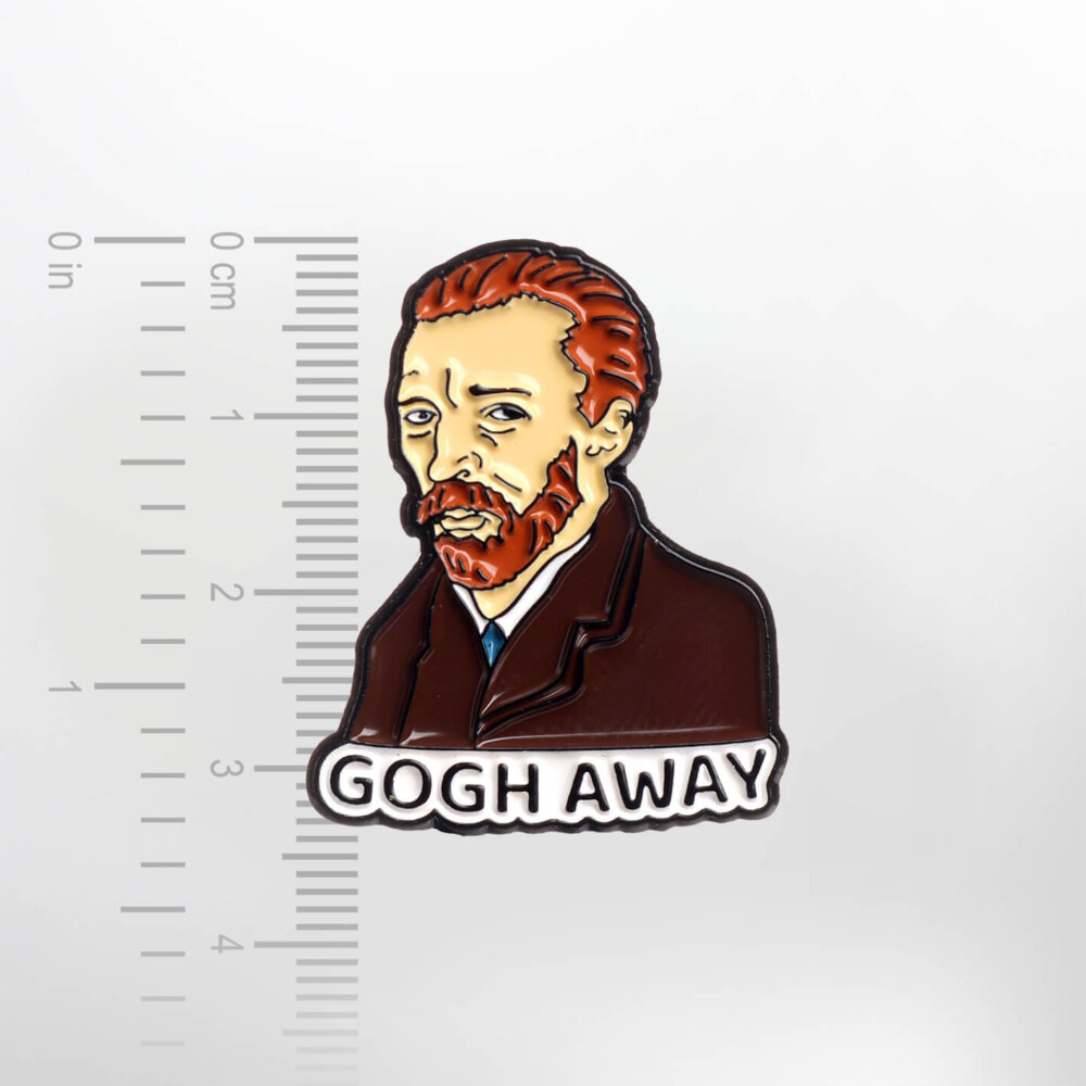 Gogh Away – Smaltovaný odznak (#430) - Image 2