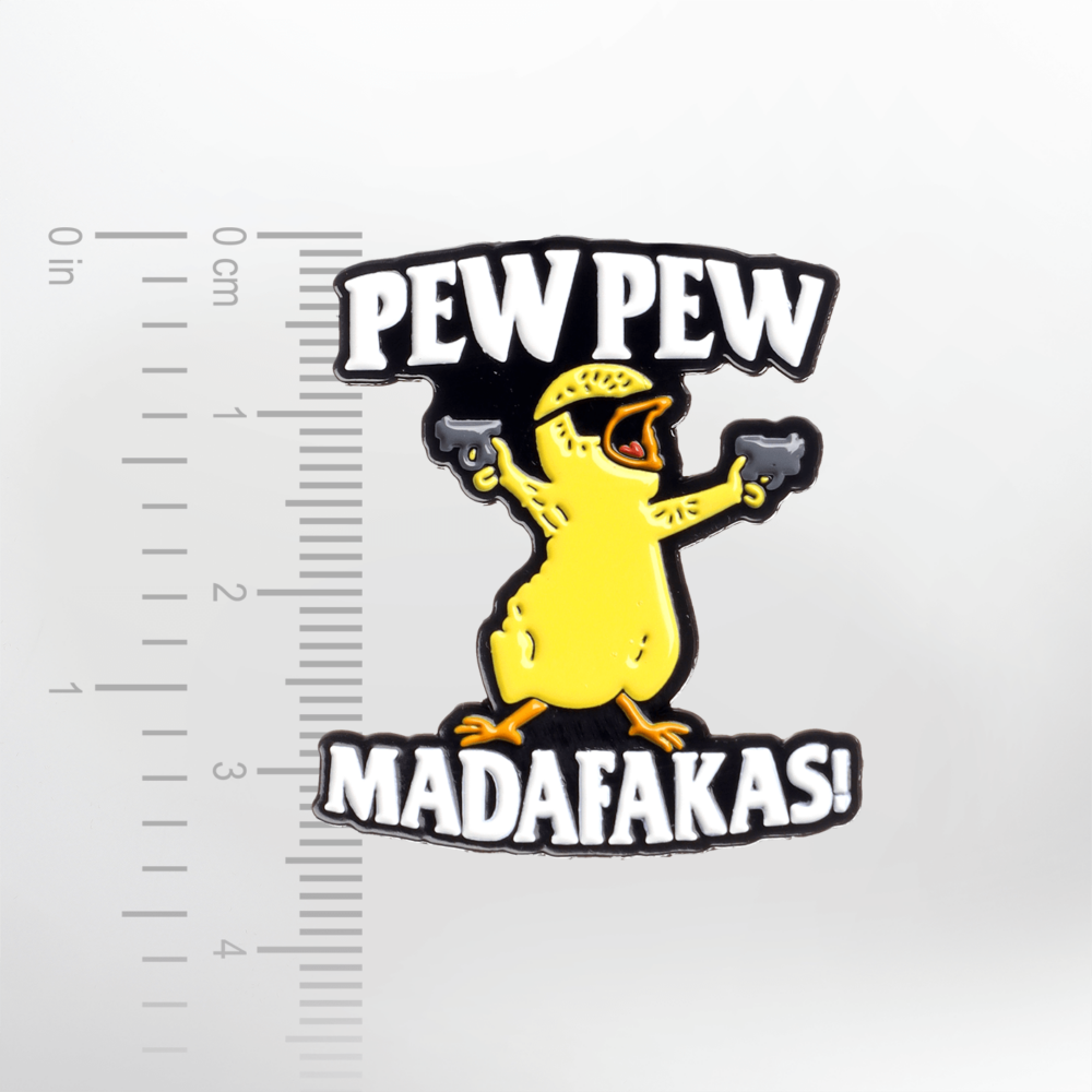 Pew Pew Madafakas'  – Smaltovaný odznak (#481) - Image 2