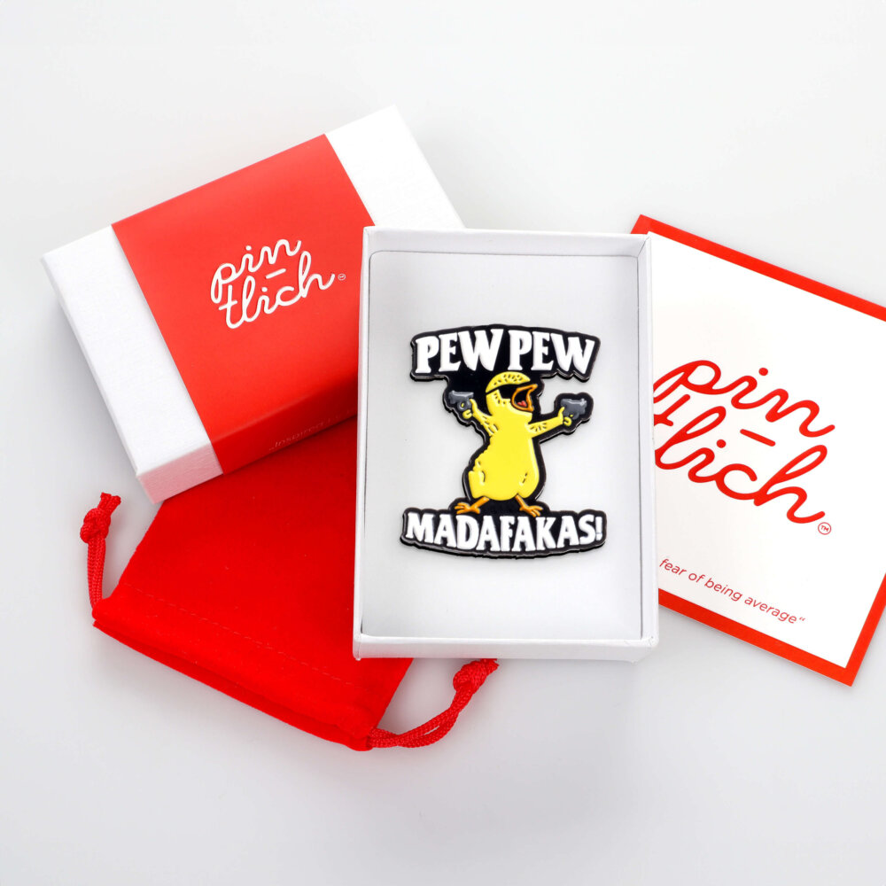 Pew Pew Madafakas'  – Smaltovaný odznak (#481) - Image 6
