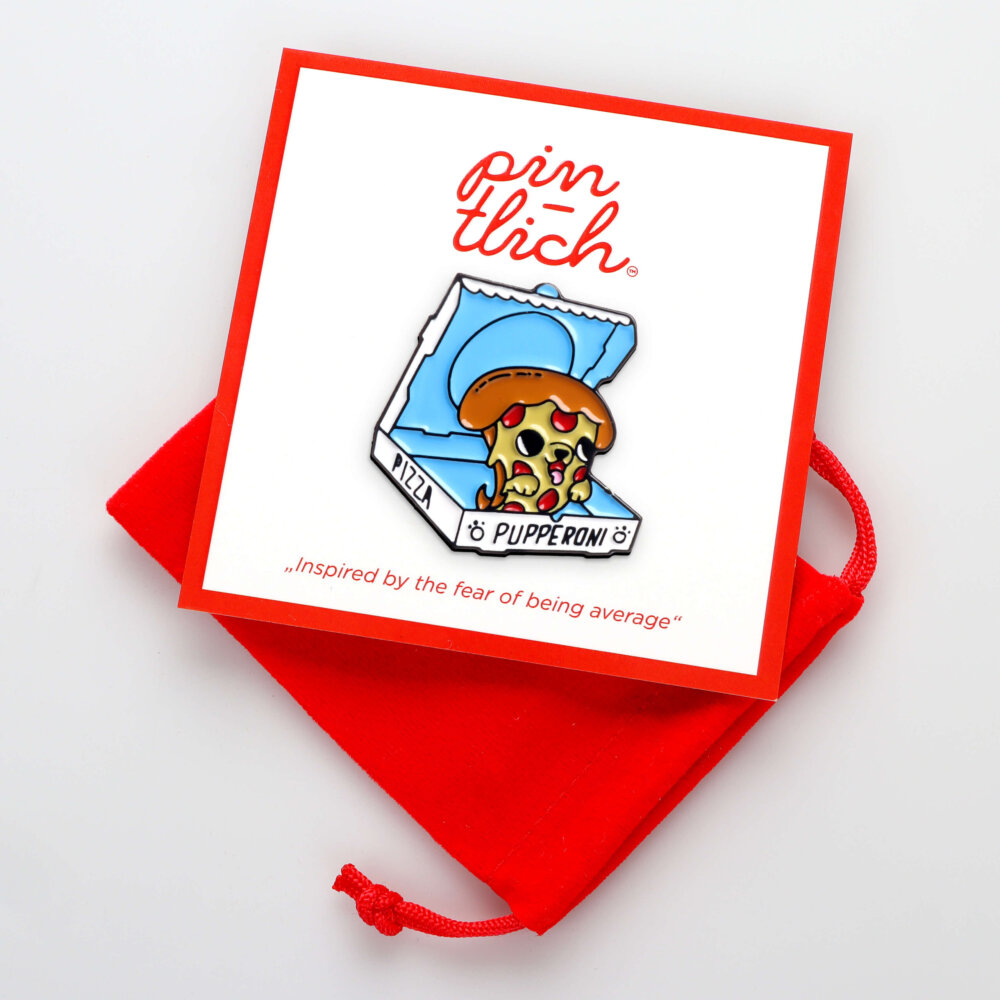 Pupperoni Pizza – Smaltovaný odznak (#499) - Image 4