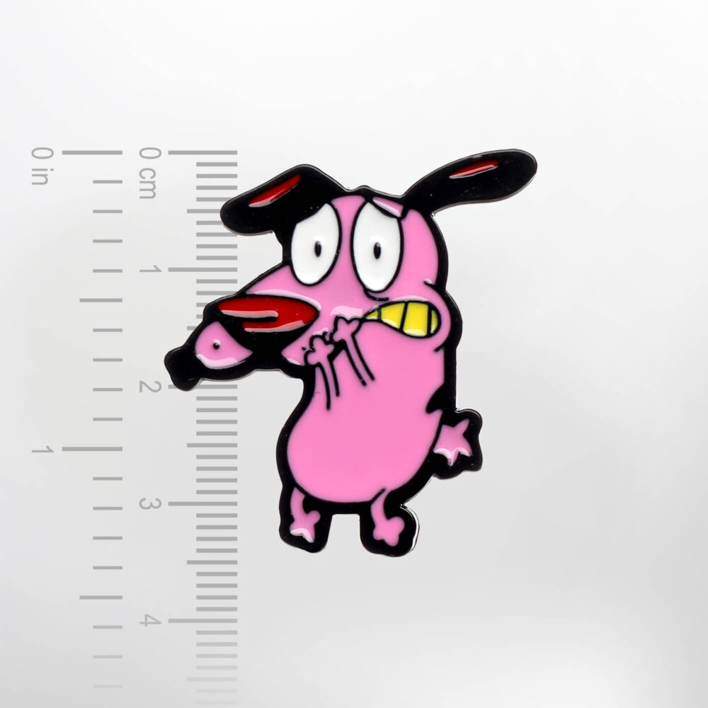 Courage the Cowardly Dog – Smaltovaný odznak (#544) - Image 2