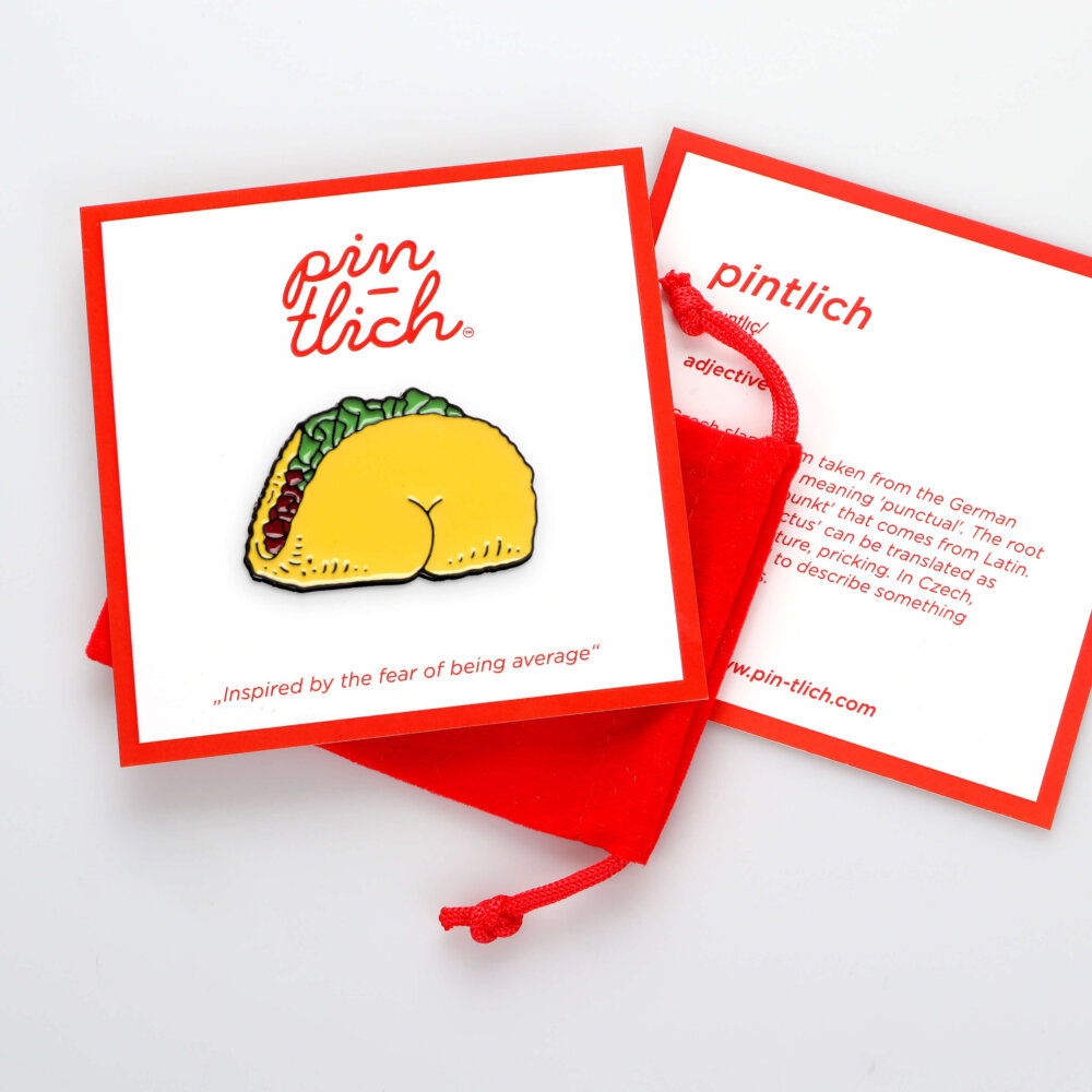 Taco Butt – Smaltovaný odznak (#577) - Image 5