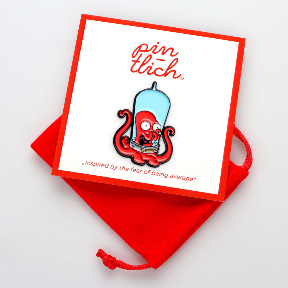 Futurama / The Simpsons – Zoidberg as an Alien – Smaltovaný odznak (#602) - Image 4