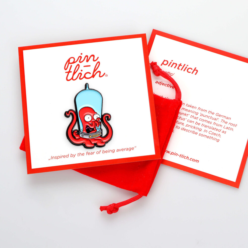 Futurama / The Simpsons – Zoidberg as an Alien – Smaltovaný odznak (#602) - Image 5